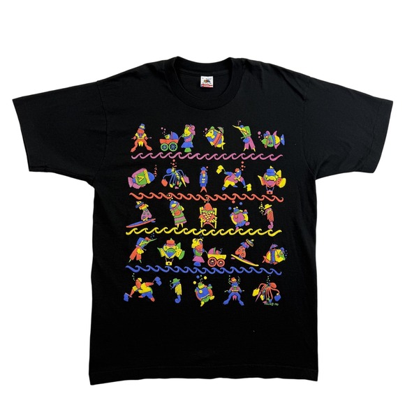 Fruit of the Loom Other - Vintage Fruit of the Loom Shirt Mens Extra Large Clown Fish Graphic 1990 USA 90s